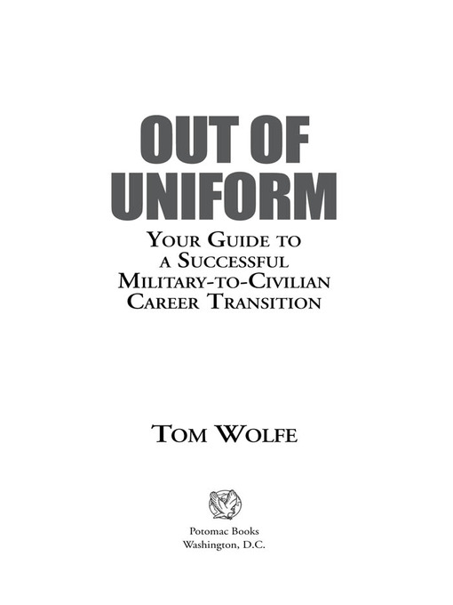Title details for Out of Uniform by Tom Wolfe - Wait list
